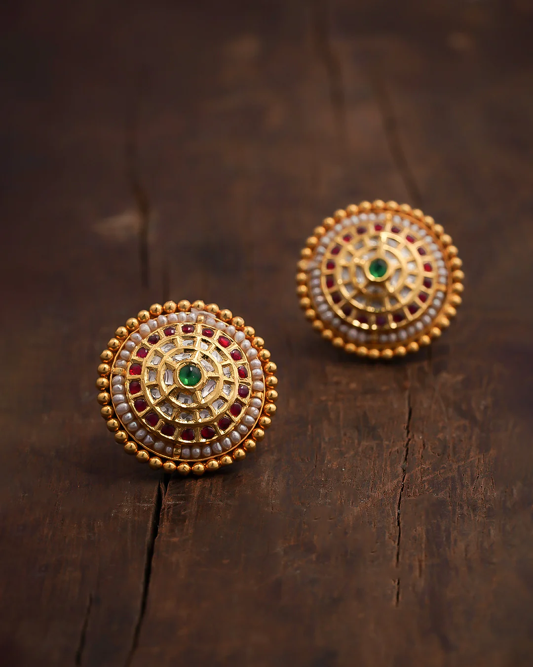 Crimson Ear Studs - Image 3