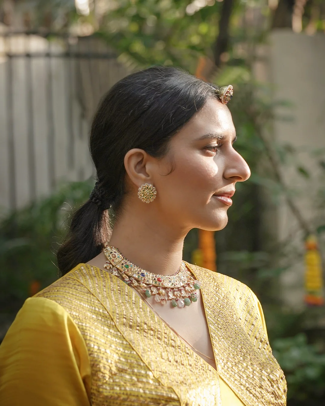 Rajasi Navratna Necklace - Image 4