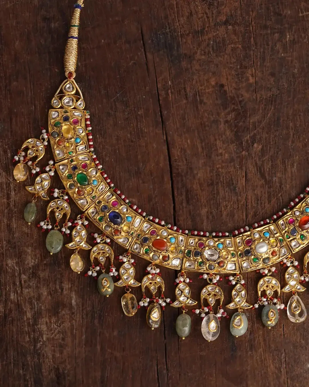 Rajasi Navratna Necklace - Image 5