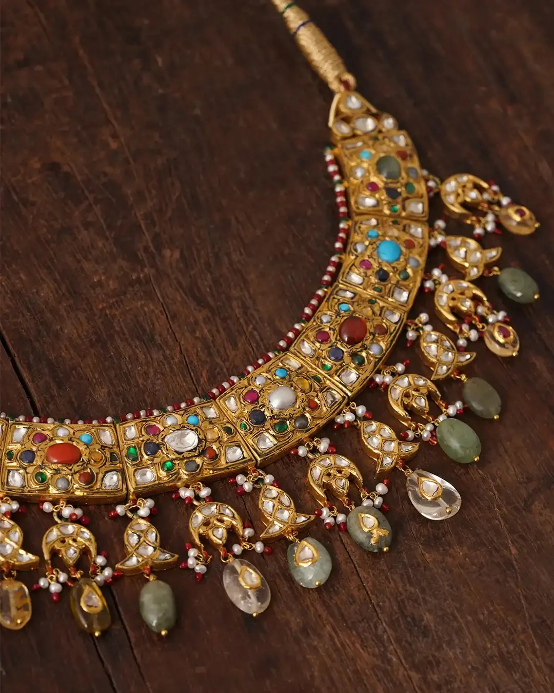 Rajasi Navratna Necklace - Image 7
