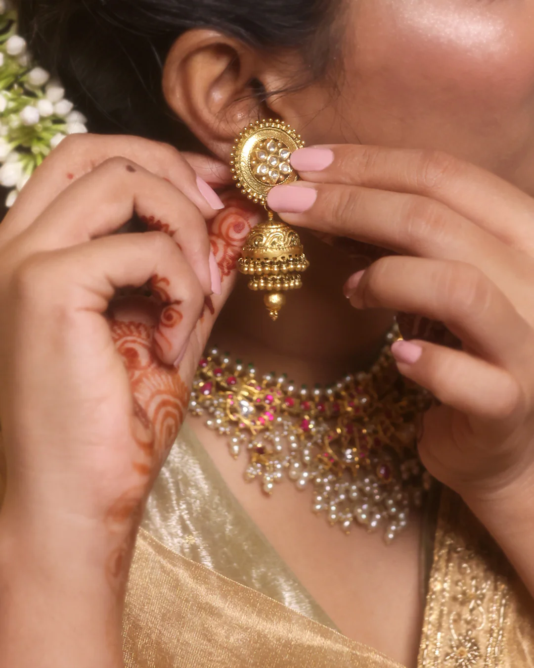 Sampada Jhumka Earrings - Image 4