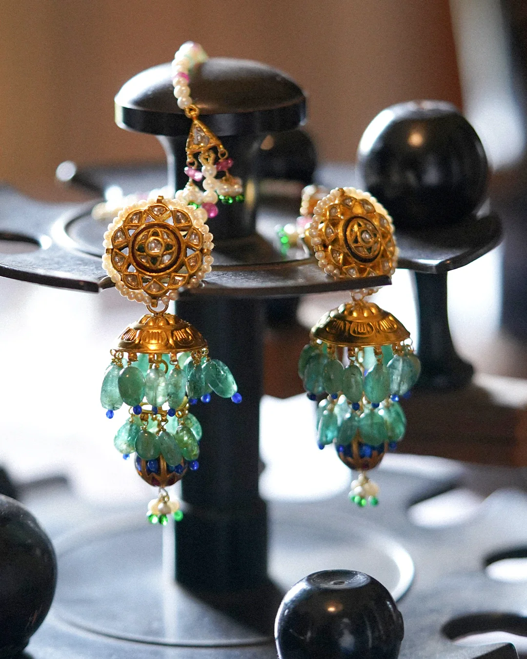 Vyara Jhumka Earrings - Image 3